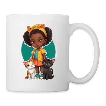 Idée cadeau d’amant de chat Noël - Mug blanc - blanc - Droite