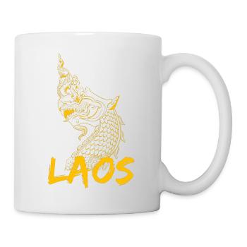 Laos Laote Laoten Drache Lao I Geschenk - Tasse - Weiß - Rechts