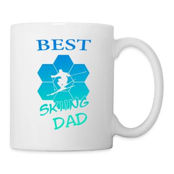 Skiing Dad - Tasse - Weiß - Rechts