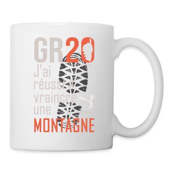 GR20 GR 20 randonnée gr 20 marcher montagne corse - Mug blanc - blanc - Droite