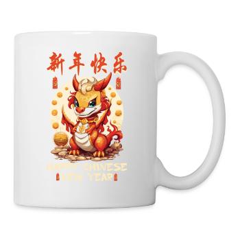 Year Of The Dragon Happy Chinese New Year 2024 - Tasse - Weiß - Rechts
