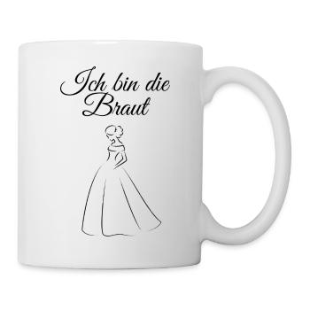 Jungesellen Braut - Tasse - Weiß - Rechts