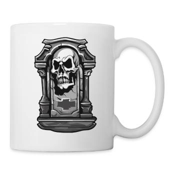 Pierre tombale / Souvenir / Tranquillité / Inoubliable / Mort - Mug blanc - blanc - Droite