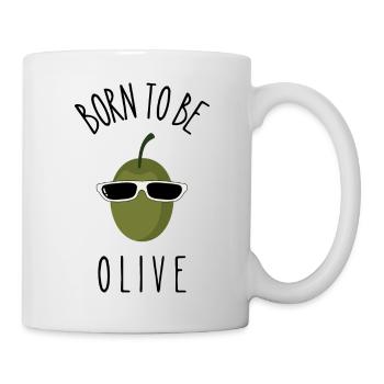 born to be olive - Mug blanc - blanc - Droite