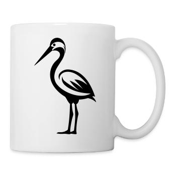 Simple petite cigogne - Mug blanc - blanc - Droite