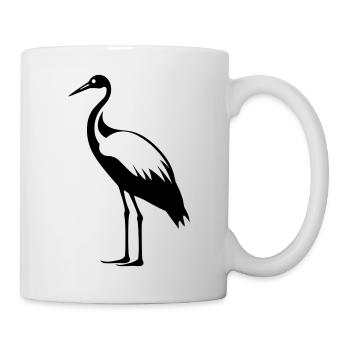 Simple petite cigogne - Mug blanc - blanc - Droite