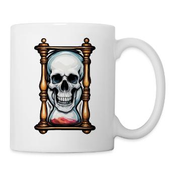 Hourglass / Timepiece / Antique /Grains of Sand / Drain - Mug - white - Right