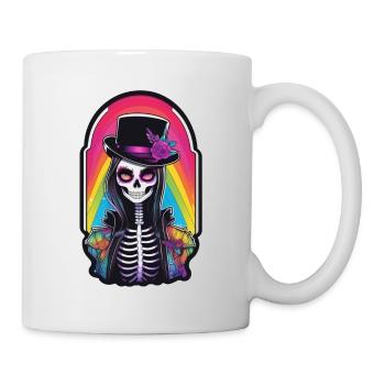 Halloween - Rock & Regenbogen - Tasse - Weiß - Rechts
