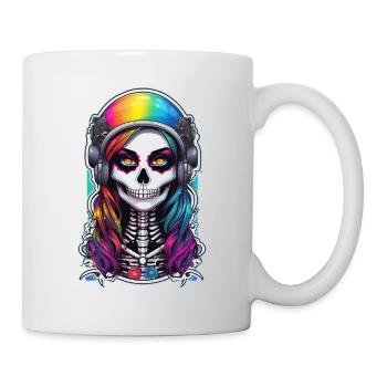 Halloween - Rock & Regenbogen - Tasse - Weiß - Rechts
