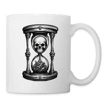 Hourglass / Timepiece / Antique /Grains of Sand / Drain - Mug - white - Right