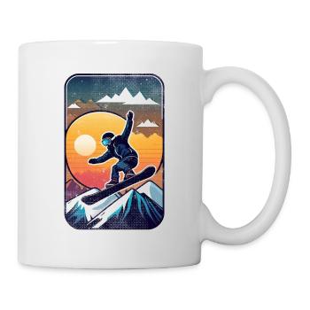 snowboard neige et ski - Mug blanc - blanc - Droite