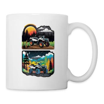 quad et tout terrain - Mug blanc - blanc - Droite