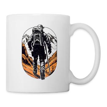 Natur & Bergwandern - Tasse - Weiß - Rechts