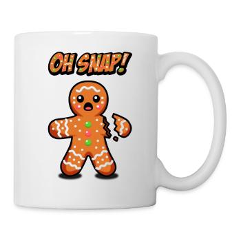 Oh Snap ! Bonhomme en pain d’épice - Mug blanc - blanc - Droite