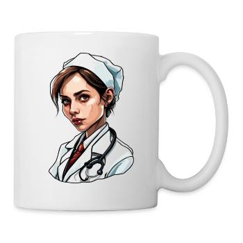 Médecin / professionnel de la santé / médecin / profession / spécialiste - Mug blanc - blanc - Droite