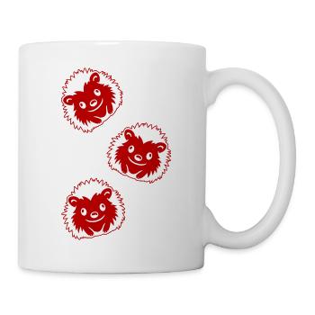 Hérisson Bande Dessinée Mignon - Mug blanc - blanc - Droite