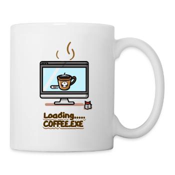 Loading... Coffee.exe - Tasse - Weiß - Rechts