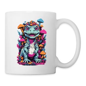 Psychedelic dinosaur mushroom for nature lovers - Mug - white - Right