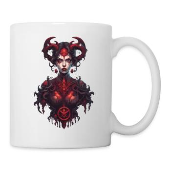 diabolical woman / blood / gothic / heavy metal - Mug - white - Right