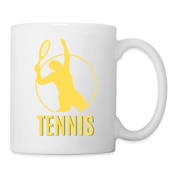 Joueur de tennis - Mug blanc - blanc - Droite