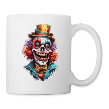 Clown d’horreur / Cirque / Drôle / Spectacle / Halloween - Mug blanc - blanc - Droite