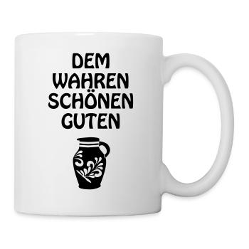 Dem Wahren Schönen Guten Bembel #FFM #069 - Tasse - Weiß - Rechts