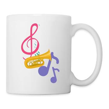 Musik Accessoires Männer Frauen - Tasse - Weiß - Rechts