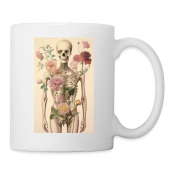 Beau squelette d’os - Mug blanc - blanc - Droite