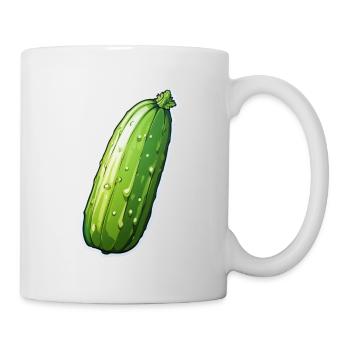 Bauerngurke - Tasse - Weiß - Rechts