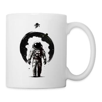ASTRONAUTE DANS L’ESPACE SORTANT DU TROU NOIR - Mug blanc - blanc - Droite