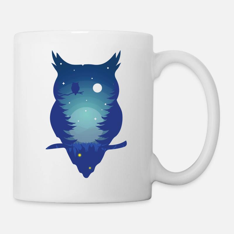 Eule - Tasse - Weiß