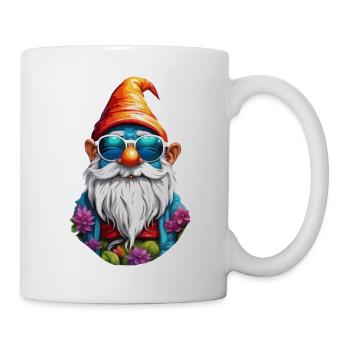 Gartenzwerg / Märchenland / Kobold / Gnom / Logo - Tasse - Weiß - Rechts