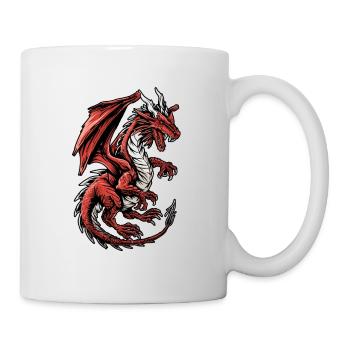 Vintage Dragon rampant - Mug - white - Right