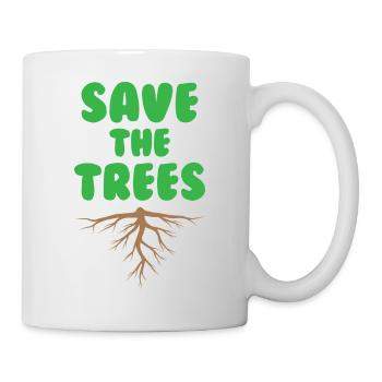 Save The Trees Environmental Lover - Mug - white - Right