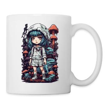 Psychedelic Pilz Anime Festival Aesthetic - Tasse - Weiß - Rechts