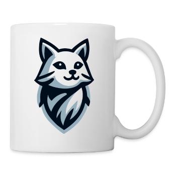 Kitten: illustration of a little fluffy - Mug - white - Right