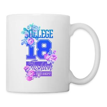 Belle femme peinture art visage femme colorée - Mug blanc - blanc - Droite
