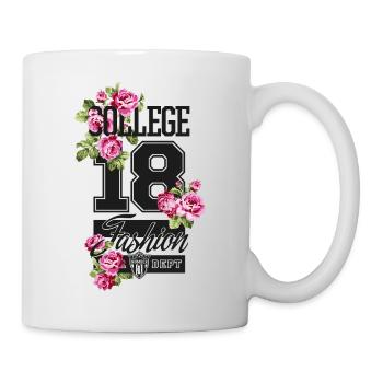 Beautiful female paint art Face colorful woman - Mug - white - Right