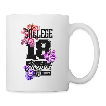 Belle femme peinture art visage femme colorée - Mug blanc - blanc - Droite