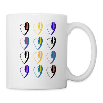 Imprimé numéro20. - Mug blanc - blanc - Droite