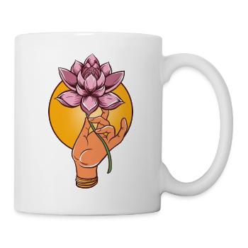 Buddha Monk Namaste Buddhism I Gift - Mug - white - Right
