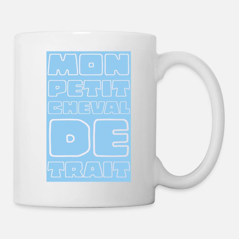 Mon petit cheval de trait - Mug blanc - blanc