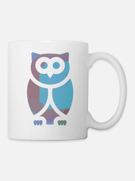 Eule - Tasse - Weiß