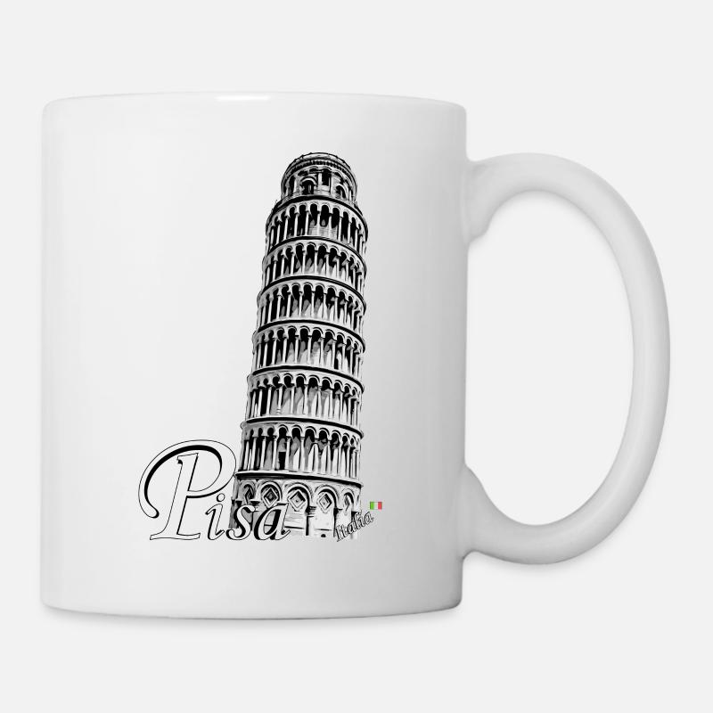 Tour penchée de Pise - Mug blanc - blanc
