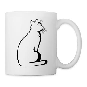 Cat, Cat Motif - Mug - white - Right