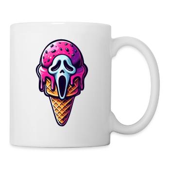 Eis-Schrei - Tasse - Weiß - Rechts