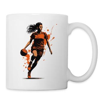 Handball Femme Streetwear Icône Ball Sports Look - Mug blanc - blanc - Droite