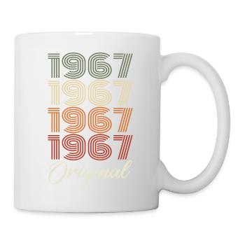 1967 Original Vintage Geburtstagsgeschenk 1967 - Tasse - Weiß - Rechts