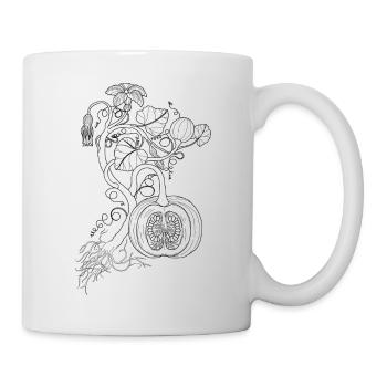 Citrouille - Mug blanc - blanc - Droite
