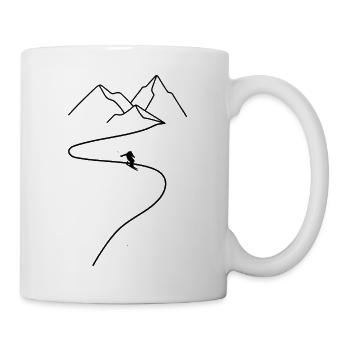 Skiing Ski Motif for Skier Skier - Mug - white - Right